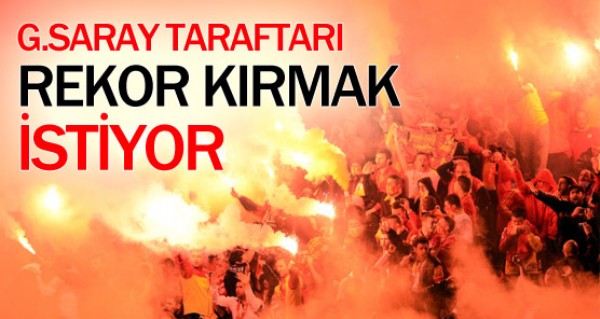 Galatasaray taraftar rekor peinde!